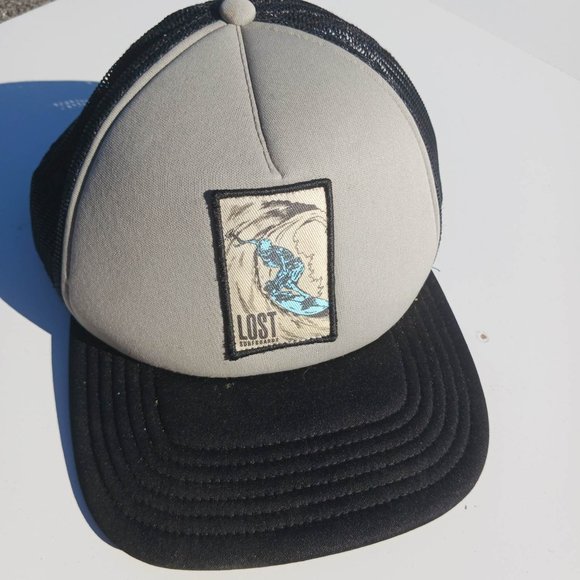 Lost Size OS Gray Black Men's CAP - Picture 2 of 9